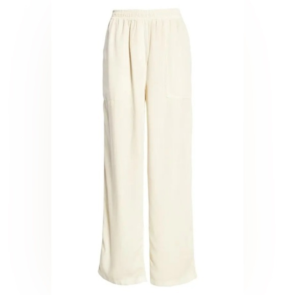 TREASURE & BOND‎ Wide Leg Utility Pants - Ivory Birch